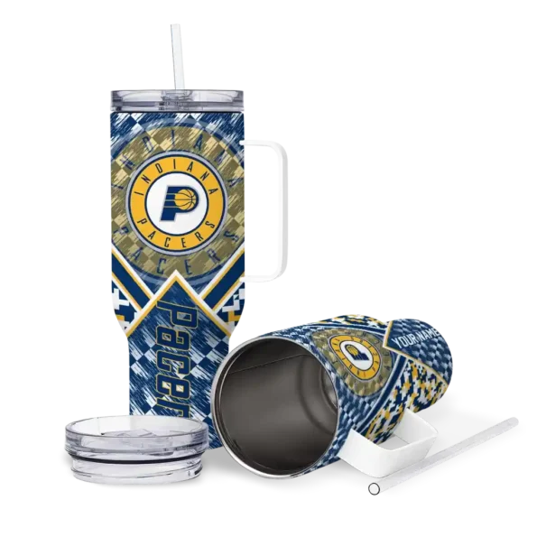 custom indiana pacers chevron angle blue curved tumbler high quality 1.webp