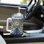 custom indiana pacers chevron angle blue curved tumbler best selling 1.webp