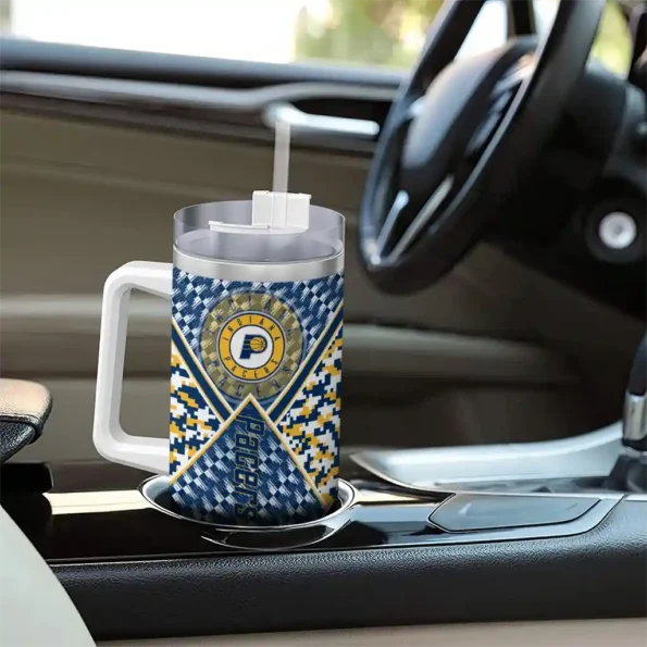 custom indiana pacers chevron angle blue curved tumbler trendy 1.webp