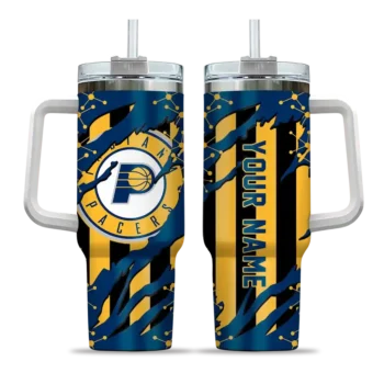 custom indiana pacers claw cut blue black curved tumbler best selling 1.webp