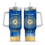 custom indiana pacers geometric prism blue curved tumbler best selling 1.webp
