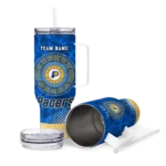 custom indiana pacers geometric prism blue curved tumbler best selling 1.webp