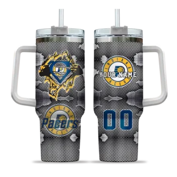 custom indiana pacers superman shield blue gray curved tumbler best selling 1.webp