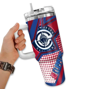 custom los angeles clippers arrow burst red curved tumbler fashion forward 1.webp