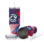 custom los angeles clippers arrow burst red curved tumbler best selling 1.webp