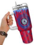 custom los angeles clippers bullseye drips red curved tumbler best selling 1.webp