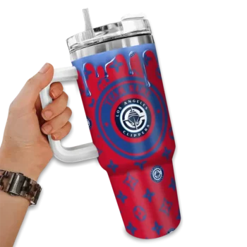 custom los angeles clippers bullseye drips red curved tumbler fashion forward 1.webp