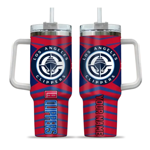 custom los angeles clippers chevron layers red curved tumbler best selling 1.webp