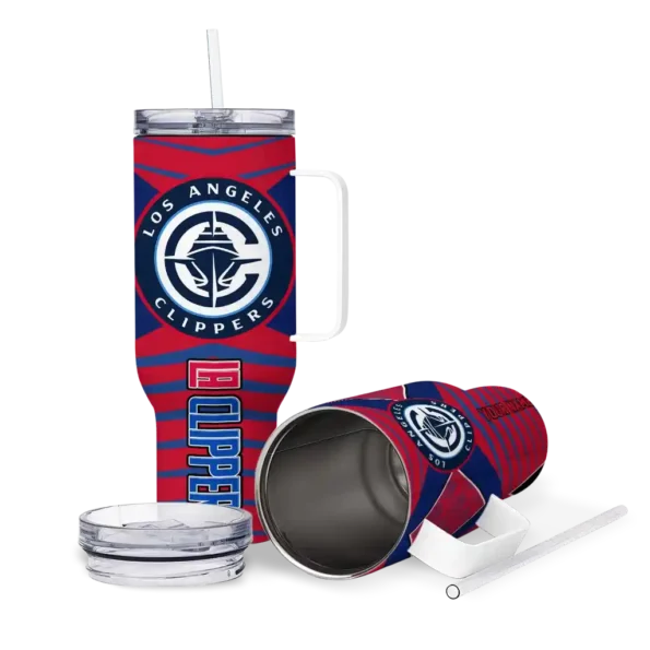 custom los angeles clippers chevron layers red curved tumbler high quality 1.webp