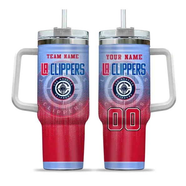custom los angeles clippers gradient dots red curved tumbler best selling 1.webp