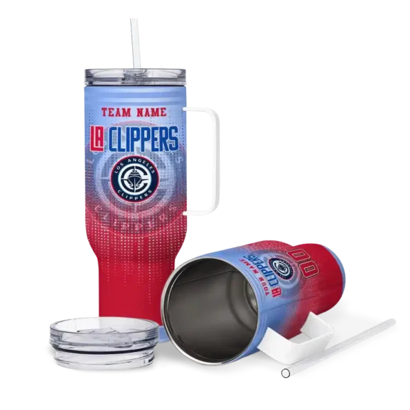 custom los angeles clippers gradient dots red curved tumbler high quality 1.webp