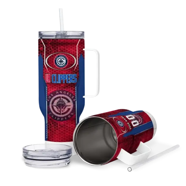 custom los angeles clippers hexagon armor red curved tumbler high quality 1.webp