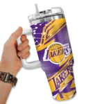 custom los angeles lakers abstract paths purple curved tumbler best selling 1.webp