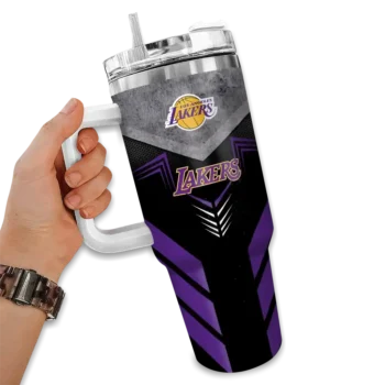 custom los angeles lakers arrow armor purple black curved tumbler fashion forward 1.webp