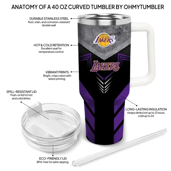 custom los angeles lakers arrow armor purple black curved tumbler new arrival 1.webp