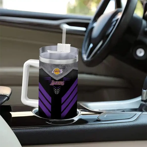 custom los angeles lakers arrow armor purple black curved tumbler trendy 1.webp