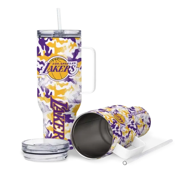 custom los angeles lakers camo mashup purple white curved tumbler high quality 1.webp