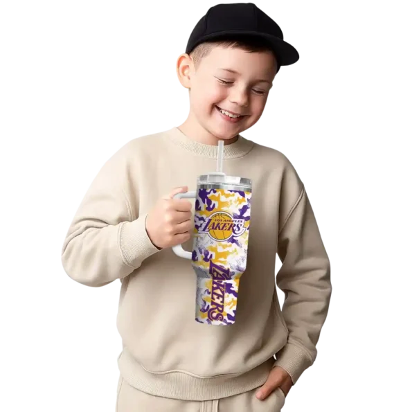 custom los angeles lakers camo mashup purple white curved tumbler latest model 1.webp