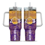 custom los angeles lakers chevron stripe purple curved tumbler best selling 1.webp