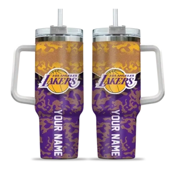 custom los angeles lakers chevron stripe purple curved tumbler best selling 1.webp