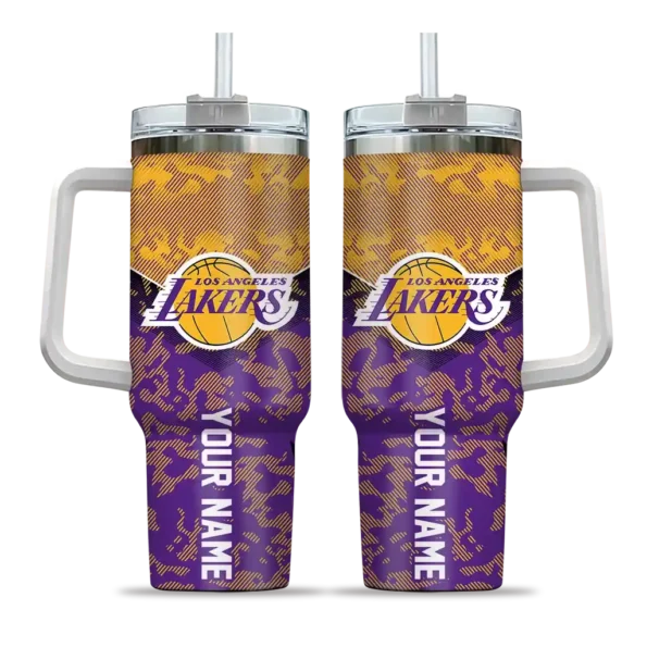 custom los angeles lakers chevron stripe purple curved tumbler best selling 1.webp