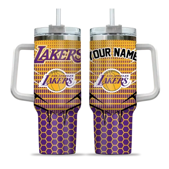 custom los angeles lakers hex texture purple curved tumbler best selling 1.webp