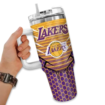 custom los angeles lakers hex texture purple curved tumbler fashion forward 1.webp
