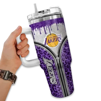 custom los angeles lakers leopard zipper purple curved tumbler fashion forward 1.webp