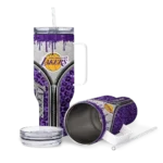 custom los angeles lakers leopard zipper purple curved tumbler best selling 1.webp