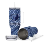 custom memphis grizzlies bold diamonds blue curved tumbler best selling 1.webp