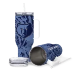 custom memphis grizzlies burst swirl blue curved tumbler best selling 1.webp