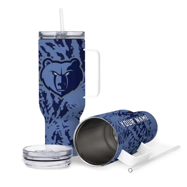custom memphis grizzlies burst swirl blue curved tumbler high quality 1.webp