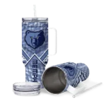 custom memphis grizzlies chevron angle blue curved tumbler best selling 1.webp