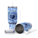 custom memphis grizzlies geometric prism blue curved tumbler best selling 1.webp