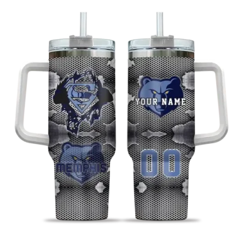custom memphis grizzlies superman shield blue gray curved tumbler best selling 1.webp