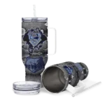 custom memphis grizzlies superman shield blue gray curved tumbler best selling 1.webp