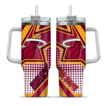 custom miami heat arrow burst red curved tumbler best selling 1.webp