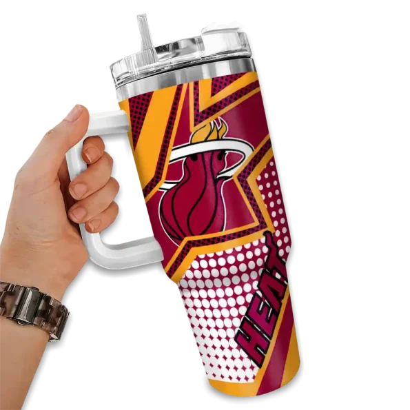 custom miami heat arrow burst red curved tumbler fashion forward 1.webp