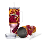 custom miami heat arrow burst red curved tumbler best selling 1.webp