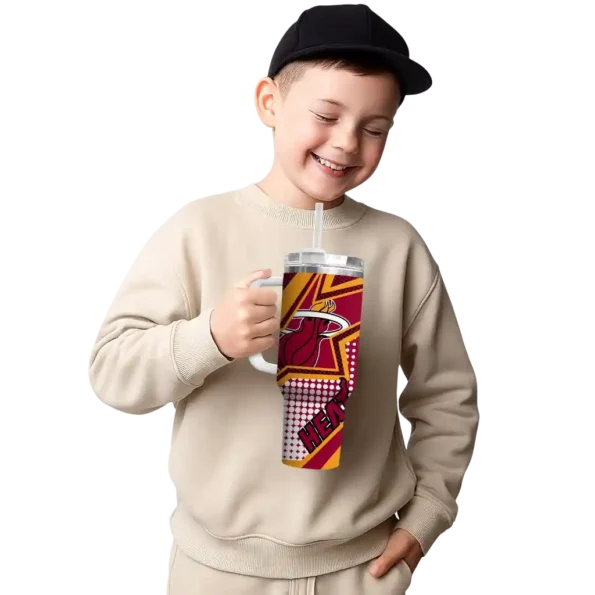 custom miami heat arrow burst red curved tumbler latest model 1.webp