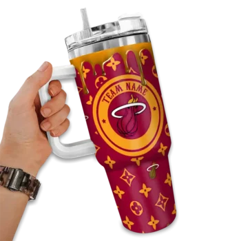 custom miami heat bullseye drips red curved tumbler fashion forward 1.webp