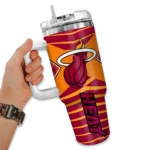 custom miami heat chevron layers red curved tumbler best selling 1.webp