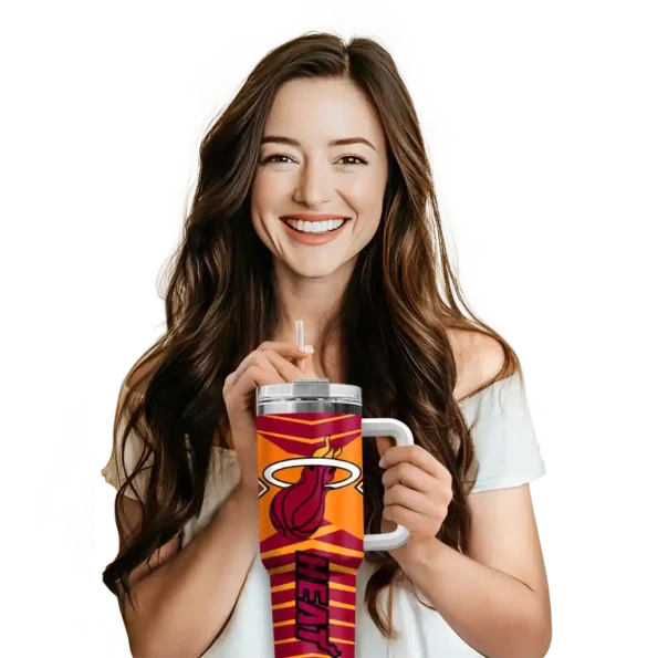 custom miami heat chevron layers red curved tumbler premium grade 1.webp