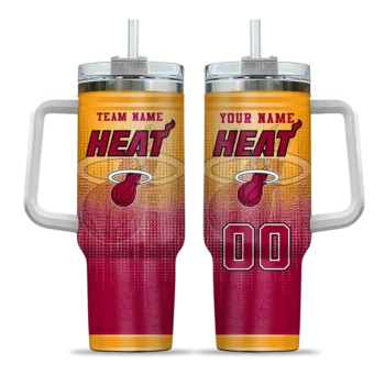 custom miami heat gradient dots red curved tumbler best selling 1.webp