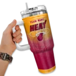 custom miami heat gradient dots red curved tumbler best selling 1.webp