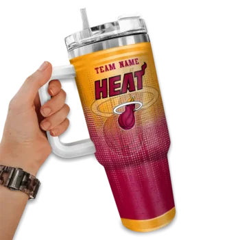 custom miami heat gradient dots red curved tumbler fashion forward 1.webp