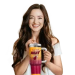 custom miami heat gradient dots red curved tumbler best selling 1.webp