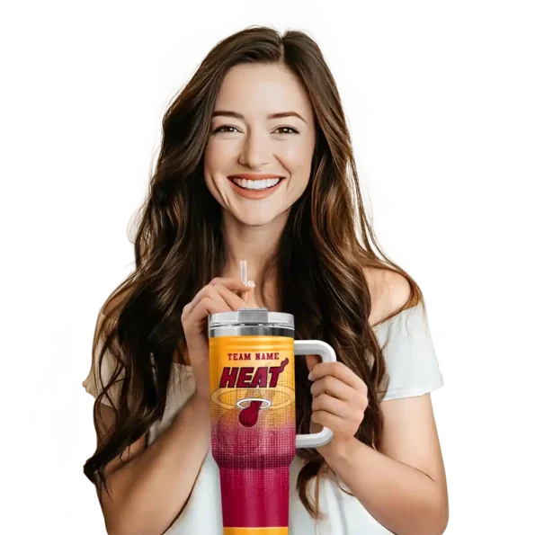 custom miami heat gradient dots red curved tumbler premium grade 1.webp
