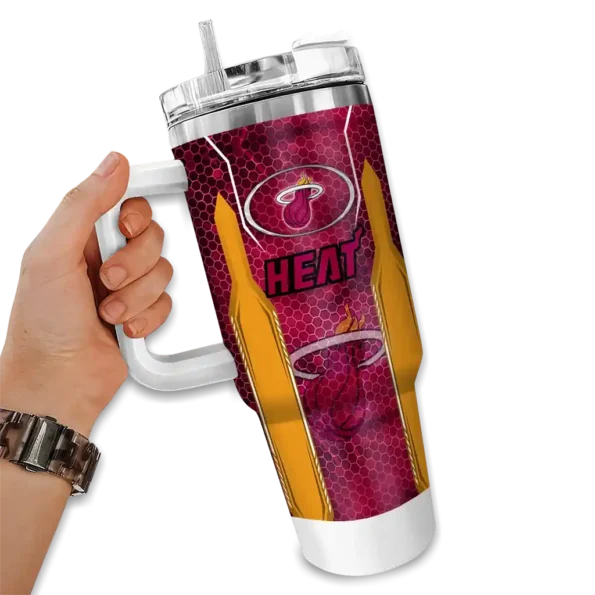 custom miami heat hexagon armor red curved tumbler fashion forward 1.webp
