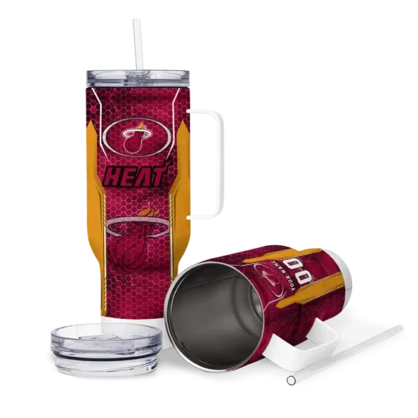 custom miami heat hexagon armor red curved tumbler high quality 1.webp